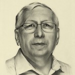 Portrét pana J.H., 2015, kresba tužkou a tuží na kartonu, 30x20 cm, soukromá sbírka