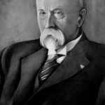 T.G.Masaryk, 2016, kresba tužkou a tuší na papíře, cca 39,0×27,0 cm, soukromá sbírka