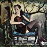 V zahradě, 2017, olej na plátně, 80x80 cm