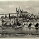 Praha, Pražský hrad, kresba, tužka, tuš